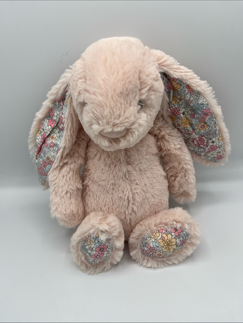 Jellycat Blossom Blush Bunny Rabbit Pink Floral Detail